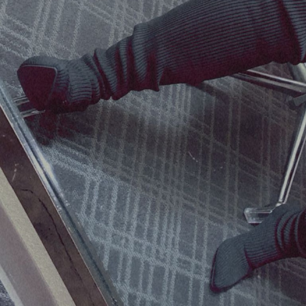 Knee high , clear heel , ONLY WORN ONCE !!